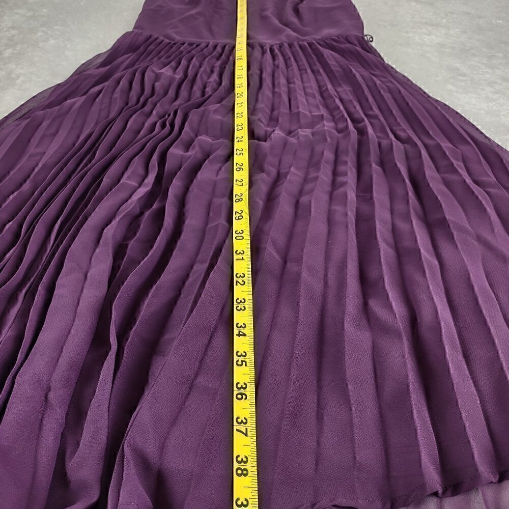 Shelby & Palmer Purple Pleated Dress Size 6 - Picture 8 of 11